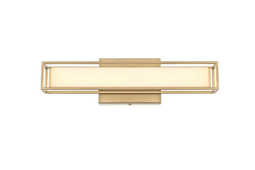 Elegant Furniture and Lighting Aden 16 Inch Led Wall Sconce In Satin Gold (LD301W16SG)