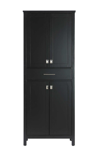 Elegant Furniture and Lighting 28 Inch Bath Storage Cabinet In Black (SC18828BK)