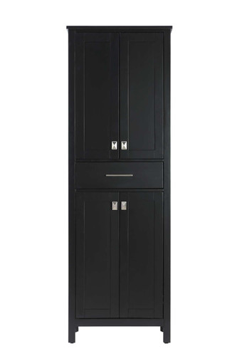 Elegant Furniture and Lighting 24 Inch Bath Storage Cabinet In Black (SC18824BK)