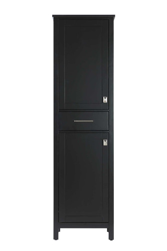 Elegant Furniture and Lighting 20 Inch Bath Storage Cabinet In Black (SC18820BK)