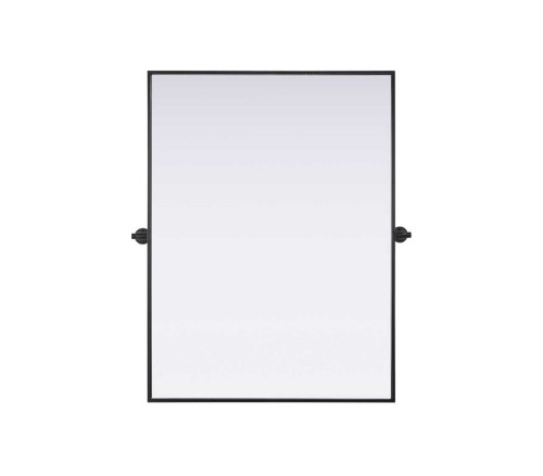 Elegant Furniture and Lighting Amoura 40X30 Pivot Mirror In Black (MR6H4030BLK)