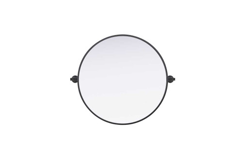 Elegant Furniture and Lighting Amoura 24X24 Pivot Mirror In Black (MR6G24BLK)