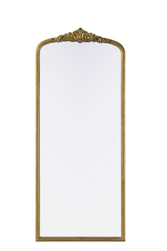 Elegant Furniture and Lighting Naomi Vintage Resin Mirror 30X72 In Antique Brass (MR7F3072AB)