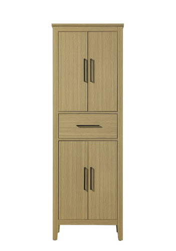 Elegant Furniture and Lighting 24 Inch Bath Storage Cabinet In Honey Brown (SC293A24MHB)