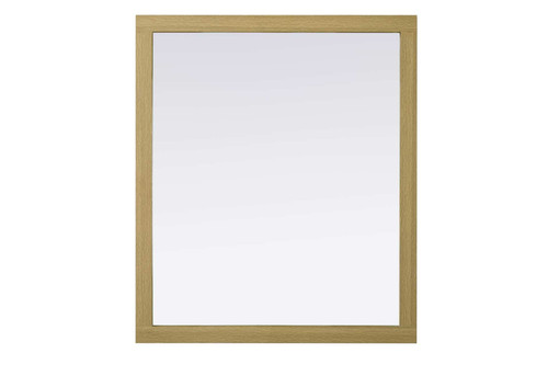 Elegant Furniture and Lighting Noah Rectangle Wood Mirror 42 X 36 In Honey Brown (VM34236MHB)