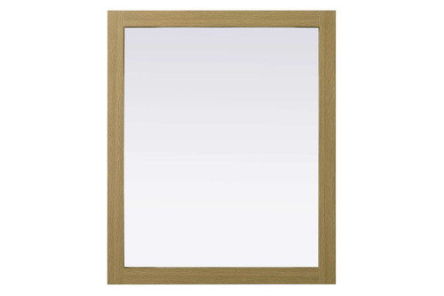 Elegant Furniture and Lighting Noah Rectangle Wood Mirror 30 X 36 In Honey Brown (VM33036MHB)