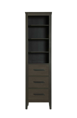 Elegant Furniture and Lighting 20 Inch Open Shelving Bath Storage Cabinet In Mocha Brown (SC293B20MMB)
