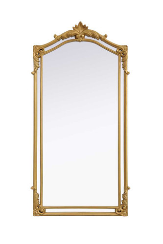 Elegant Furniture and Lighting Madeline 33.5X66 Traditional Mirror In Gold Leaf (MR7A3466GF)