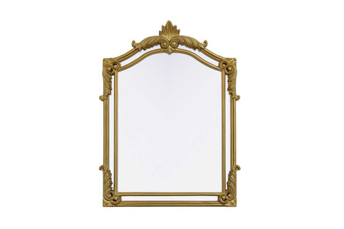 Elegant Furniture and Lighting Madeline 31.5X42 Traditional Mirror In Gold Leaf (MR7A3242GF)