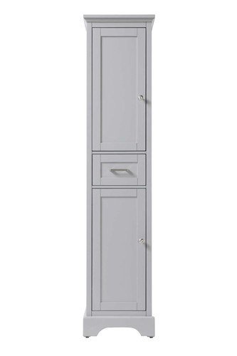 Elegant Furniture and Lighting 16 Inch Bath Storage Cabinet In Grey (SC15016GR)