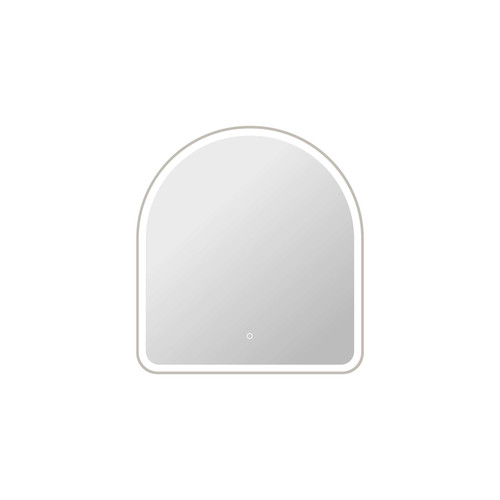 Elegant Furniture and Lighting 36 Inch Arch Led Front And Backlit Wall Mirror In Silver (MRE6D3336SL)