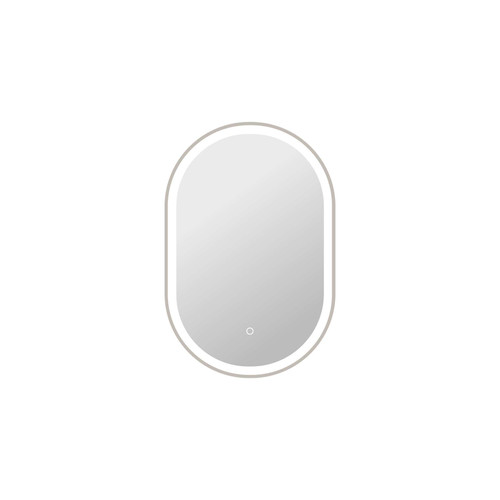 Elegant Furniture and Lighting 30 Inch Oval Led Front And Backlit Wall Mirror In Silver (MRE6C2030SL)