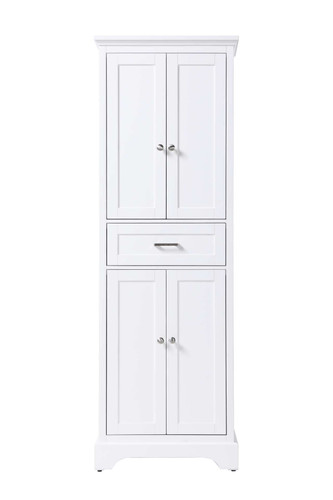 Elegant Furniture and Lighting 24 Inch Bath Storage Cabinet In White (SC15024WH)