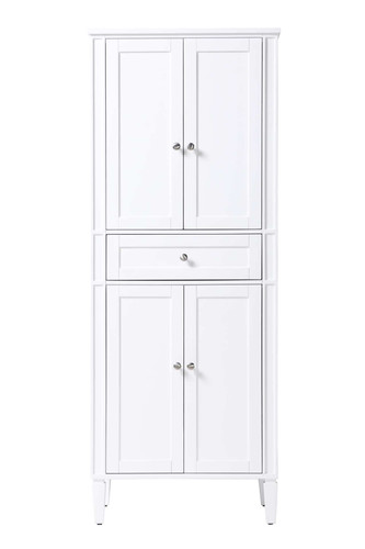 Elegant Furniture and Lighting 28 Inch Bath Storage Cabinet In White (SC12528WH)