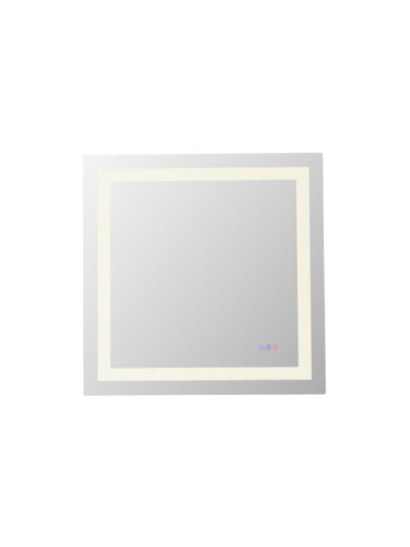 Elegant Furniture and Lighting Riven 30X30 Led Mirror, Adjustable Color 3000K/4200K/6400K (MRE83030)