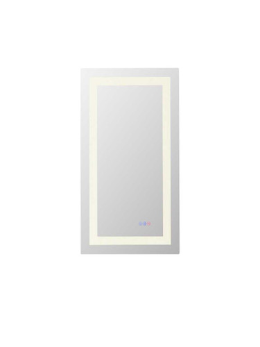 Elegant Furniture and Lighting Riven 36X18 Led Mirror, Adjustable Color 3000K/4200K/6400K (MRE81836)