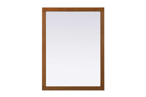 Elegant Furniture and Lighting Noah Rectangle Wood Mirror 48 X 36 In Brandy Walnut (VM34836BW)