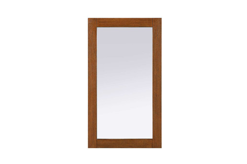 Elegant Furniture and Lighting Noah Rectangle Wood Mirror 18 X 32 In Brandy Walnut (VM31832BW)