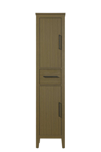 Elegant Furniture and Lighting 16 Inch Bath Storage Cabinet In Chestnut Brown (SC293A16MCB)