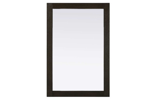 Elegant Furniture and Lighting Noah Rectangle Wood Mirror 24 X 36 In Chocolate Oak (VM32436CO)
