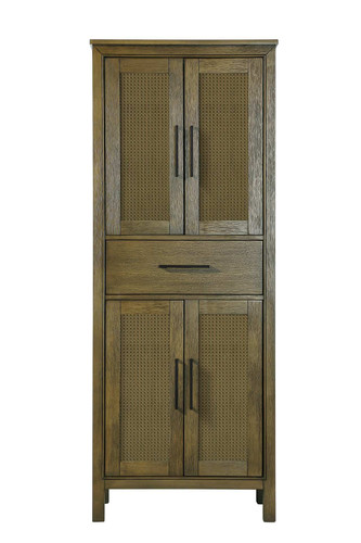 Elegant Furniture and Lighting 28 Inch Bath Storage Cabinet In Hazel Oak (SC295A28HO)