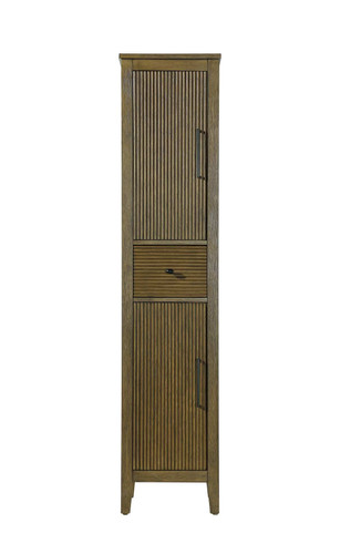 Elegant Furniture and Lighting 16 Inch Bath Storage Cabinet In Hazel Oak (SC296A16HO)