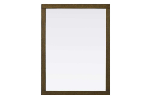 Elegant Furniture and Lighting Noah Rectangle Wood Mirror 48 X 36 In Hazel Oak (VM34836HO)