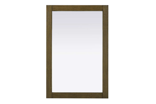 Elegant Furniture and Lighting Noah Rectangle Wood Mirror 24 X 36 In Hazel Oak (VM32436HO)