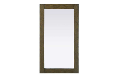 Elegant Furniture and Lighting Noah Rectangle Wood Mirror 18 X 32 In Hazel Oak (VM31832HO)