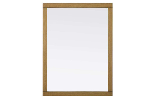 Elegant Furniture and Lighting Noah Rectangle Wood Mirror 48 X 36 In Honey Teak (VM34836HT)