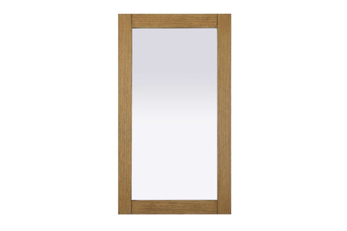 Elegant Furniture and Lighting Noah Rectangle Wood Mirror 18 X 32 In Honey Teak (VM31832HT)