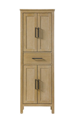 Elegant Furniture and Lighting 24 Inch Bath Storage Cabinet In Linen Oak (SC295A24LO)