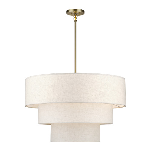 Manorwood 8 Light Antique Brass Large Pendant Chandelier (41937-01)