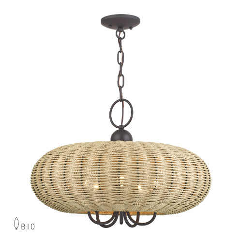 Summervine 5 Light Bronze Pendant Chandelier (60205-07)