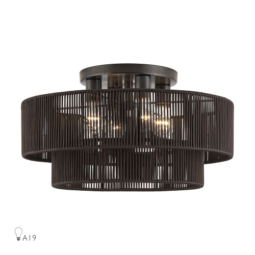 Acordia 4 Light English Bronze Extra Large Semi-Flush (49135-92)