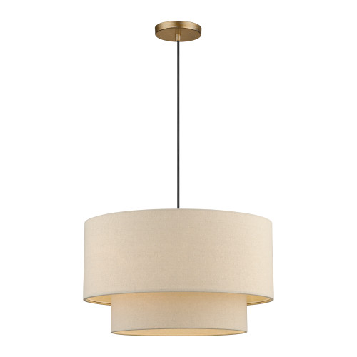 Bellingham 3 Light Antique Gold Leaf Pendant (58874-48)