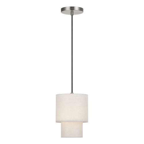 Monroe 1 Light Brushed Nickel Mini Pendant (51089-91)
