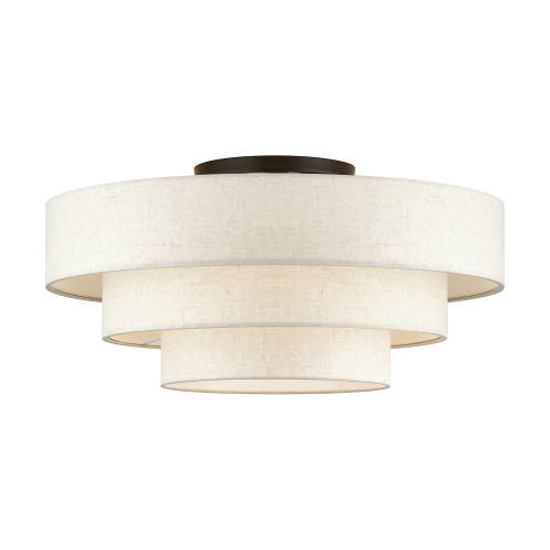 Manorwood 5 Light English Bronze Extra Large Semi-Flush (41948-92)