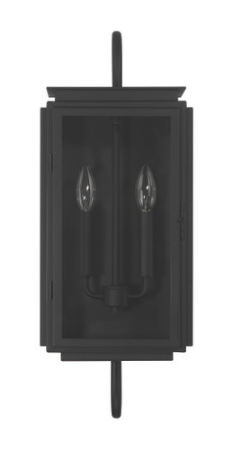 Irving 2 Light Outdoor Wall Lantern in Textured Black (ZA7710-TB)