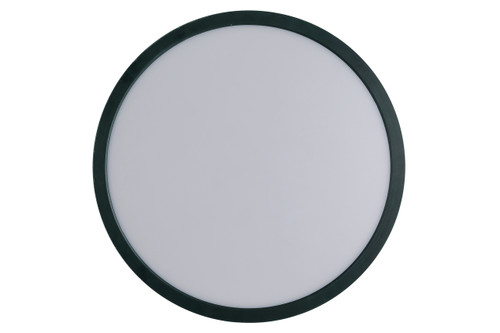 Slim Line II 15" LED Pancake Flushmount in Flat Black; 5CCT Selectable 2700-5000K (X9415-FB-LED-5CCT)