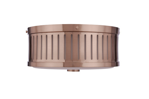 Livingston 3 Light Flushmount in Satin Brass (X3313-SB)