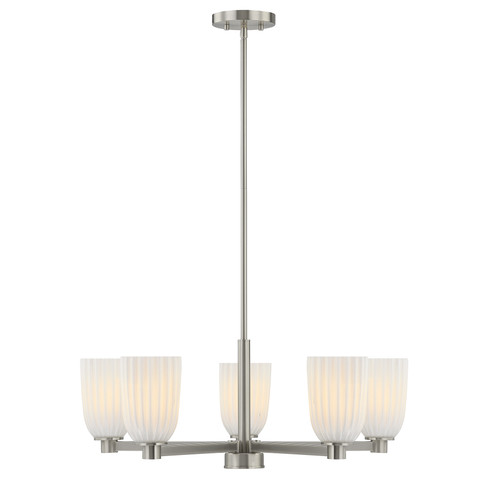 Savoy House Baldwin 5-Light Chandelier in Satin Nickel (1-1246-5-SN)