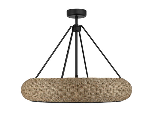 Savoy House Gaia 6-Light Fan D'Lier in Matte Black by Breegan Jane (40-FD-8302-89)