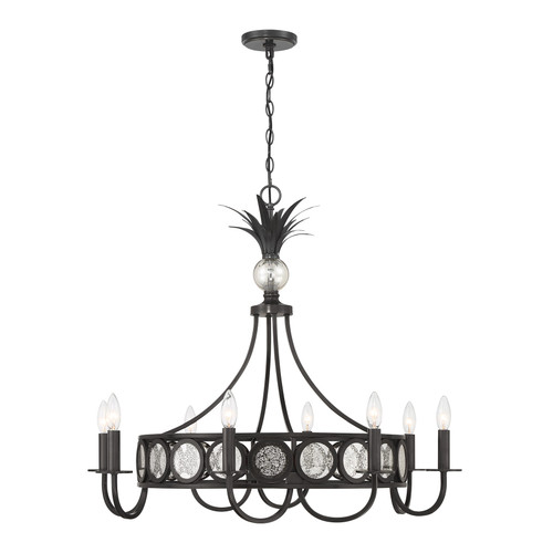 Savoy House Hearst 8-Light Chandelier in Black Tourmaline (1-1205-8-188)