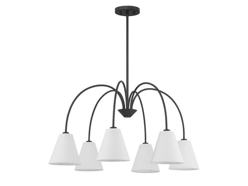 Savoy House 6-Light Chandelier in Matte Black (M100138MBK)