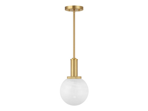 1-Light Pendant in Natural Brass (M7050NB)
