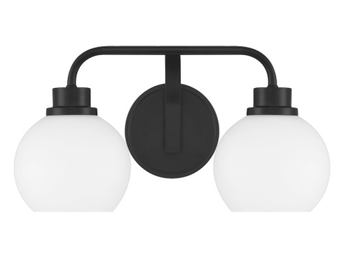 Savoy House 2-Light Bathroom Vanity Light in Matte Black (M80080MBK)