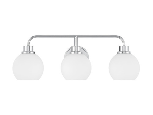 Savoy House 3-Light Bathroom Vanity Light in Chrome (M80081CH)