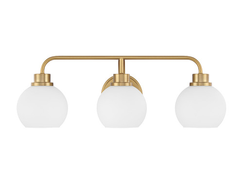 Savoy House 3-Light Bathroom Vanity Light in Natural Brass (M80081NB)