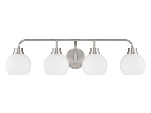 Savoy House 4-Light Bathroom Vanity Light in Brushed Nickel (M80082BN)